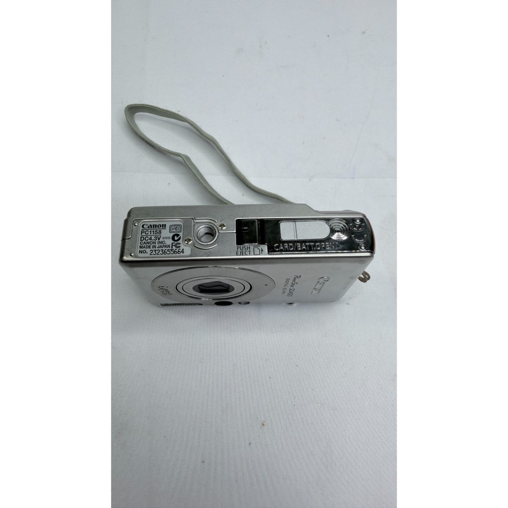 Canon PowerShot SD450 Digital ELPH 5.0MP Silver Camera AS-IS Parts/Repair - Picture 3 of 5